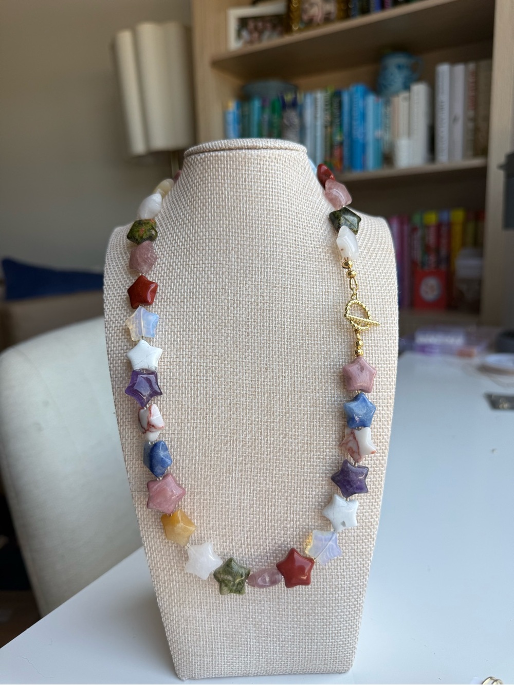 Multicolor Star Gemstone Necklace